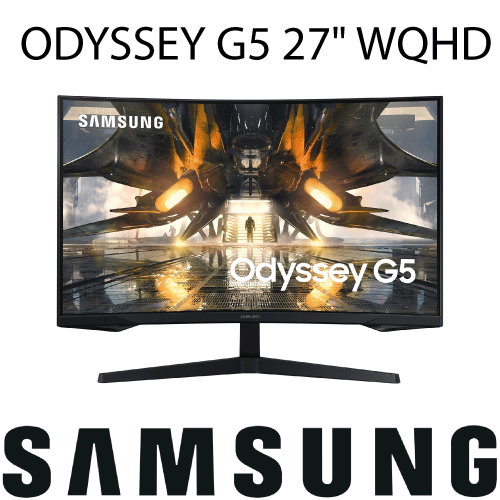 Monitor Gamer Curvo SAMSUNG Odyssey G5 27 VA WQHD 165Hz 1ms LS27AG550ELXPE